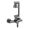 Robinet de cuisine mural en acier inoxydable – vue 5