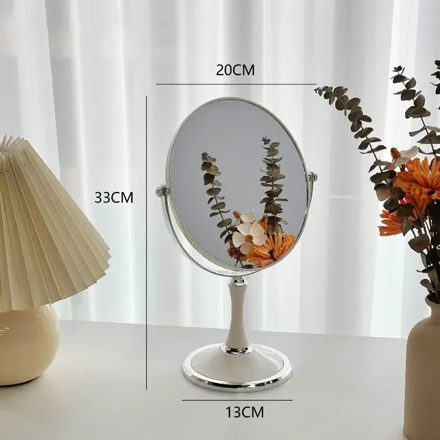 Miroir de maquillage Double face rotatif à 360 degrés – vue 2