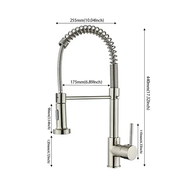Robinet de cuisine en acier inoxydable… – vue 6