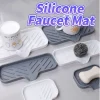 Plateau d&rsquo;évier en Silicone avec vidange, support de rangement pour éponge à savon, comptoir d&rsquo;évier, brosse à récurer, support de rangement, organisateur de cuisine