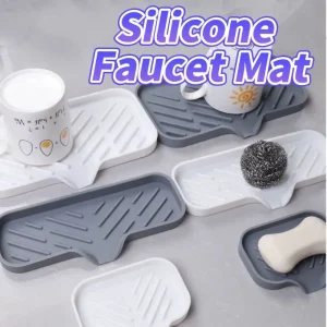 Plateau d&rsquo;évier en Silicone avec vidange, support de rangement pour éponge à savon, comptoir d&rsquo;évier, brosse à récurer, support de rangement, organisateur de cuisine