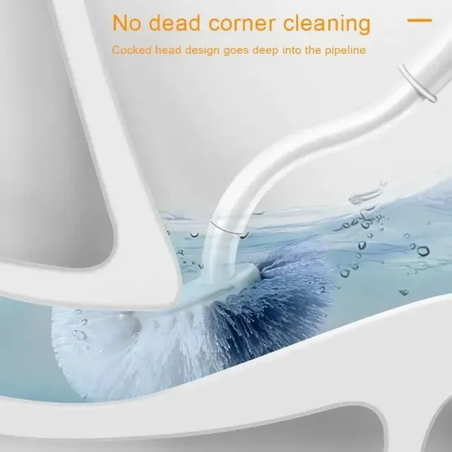 360 ° Brosse de toilette en forme de S – vue 3