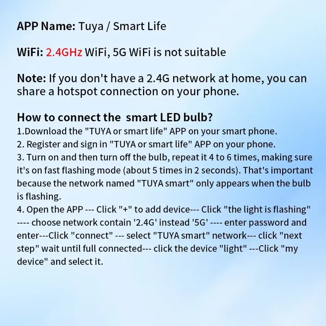 E27 Tuya WiFi ampoule LED AC 220V 110V lampe à LED 10W… – vue 6