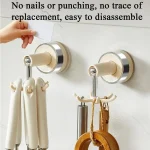 Crochet de cuisine rotatif à 360 degrés, support rotatif à 360 degrés, crochets polyvalents pour organisateur, rangement, cintre de cuillère