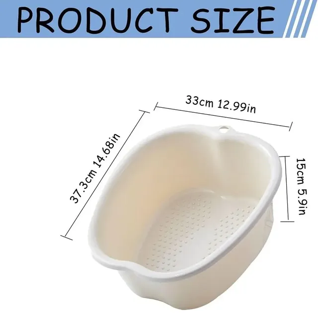 Baignoire trempage pieds plastique résistante… – vue 6