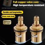 Cartouche de robinet de cuisine de bain en acier inoxydable 304, pièce de rechange, tige de Valve en céramique, robinet d&rsquo;eau chaude et froide