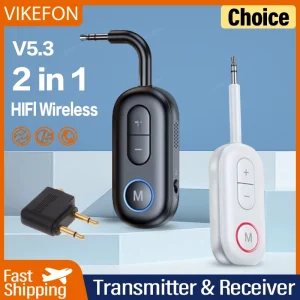 Bluetooth 5.3 récepteur Audio émetteur 3.5mm AUX Jack avion USB Dongle adaptateur sans fil pour TV PC casque voiture kit haut-parleur Bluetooth 5.3 récepteur Audio émetteur 3.5mm AUX Jack avion USB Dongle adaptateur sans fil pour TV PC casque voiture kit haut-parleur