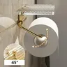 Porte-papier hygiénique doré de luxe avec étagère – vue 4