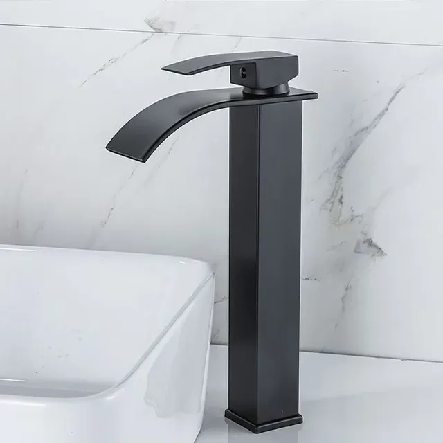 Robinet de lavabo en acier inoxydable de style haut – vue 2