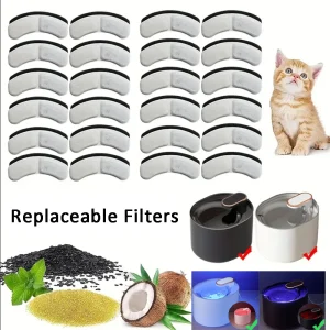 Filtres de fontaine d&rsquo;eau pour chat, distributeur d&rsquo;eau pour animaux de compagnie, cartouche filtrante, fournitures d&rsquo;alimentation et d&rsquo;arrosage pour chien et chat, accessoires de filtres