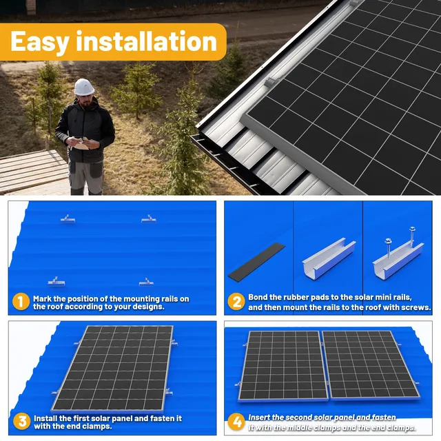 Kit de montage de panneaux solaires – vue 2