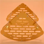 Étagère murale dorée pour salle de bain, douche, panier d&rsquo;angle, rangement de shampoing, étagère murale de salle de bain m12k