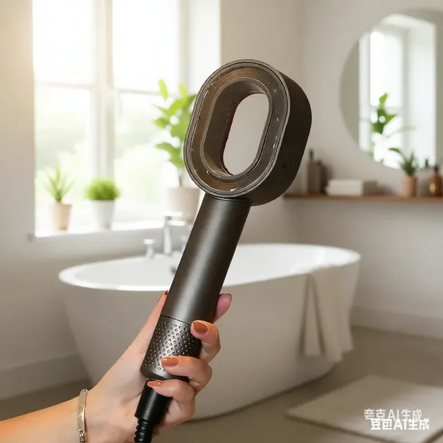 Pommeau de douche filtré haute pression gris – vue 2