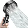 Pommeau de douche réglable argent/noir 3 pièces/ensemble – vue 4
