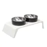 Bols doubles bol d'eau de nourriture pour chat bol… – vue 1