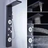 Colonne douche verticale panneau mural design mince noir… – vue 2
