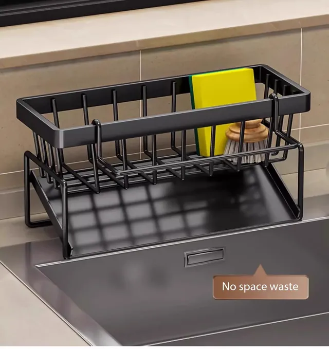 Étagère de rangement d'épices de cuisine avec égouttoir – vue 2