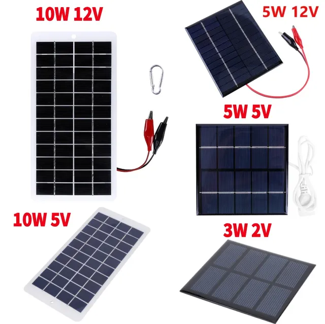 Chargeur de batterie solaire avec mousqueton