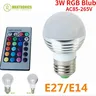 Ampoule LED Lampe 3W inda E14 RGB Lampe Colorée Ampoule… – vue 1