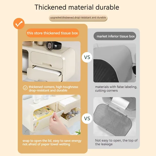 Distributeur papier toilette mural étanche anti… – vue 6