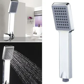 Pommeau douche main haute pression pluie chromé plastique buses…