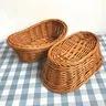 Panier de rangement de cuisine en rotin imitant – vue 2