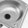 Évier de camping-car à cuvette unique en acier inoxydable – vue 5