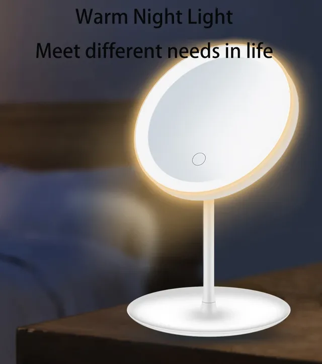 Miroir de maquillage LED ﻿ Miroir de vanité USB détachable – vue 5