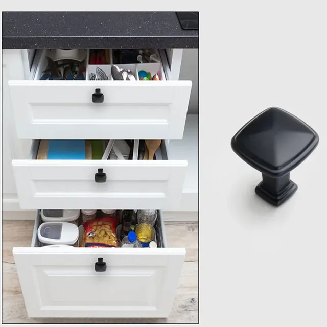 Poignée meuble cachée noire aluminium mat encastrée… – vue 5