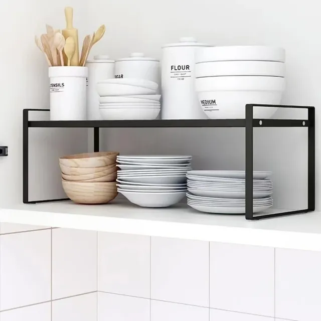 Armoire de cuisine assiettes vaisselle étagère de… – vue 3