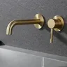 Robinet mitigeur de salle de bains en acier…