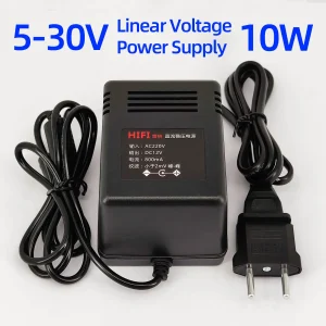Alimentation électrique stabilisée linéaire HIFI 10W, faible ondulation 5V—12V—30V, adaptée au décodeur op amp amplificateur de casque 5V 6V 9V 12V 24V