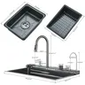 Évier de cuisine cascade gris odor – vue 7