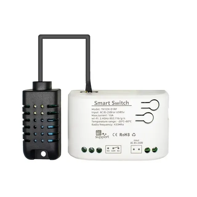 Interrupteur intelligent température humidité wifi… – vue 6