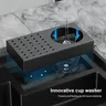 Évier cuisine encastrable composite granit noir mat… – vue 4