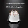 Spot encastrable LED rond plafond aluminium blanc mat… – vue 3