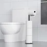 Porte papier toilette vertical sur pied métal noir mat… – vue 4