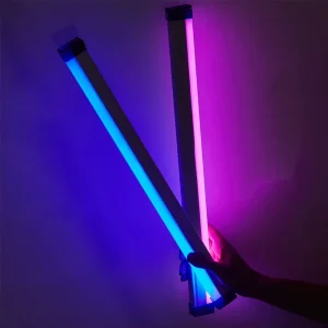 Tube lumineux coloré RGB 32cm/52cm, USB, veilleuse violette et bleue, bâton de lumière pour salle, lampe de remplissage suspendue à main pour Photo Tube lumineux coloré RGB 32cm/52cm, USB, veilleuse violette et bleue, bâton de lumière pour salle, lampe de remplissage suspendue à main pour Photo