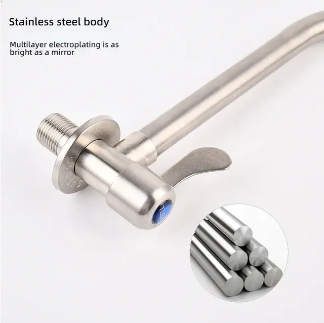 Robinet de cuisine en acier inoxydable – vue 4