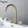 Robinet de lavabo en or brossé – vue 2