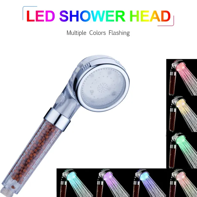 Filtre ionique LED douchette à main pomme de douche LED…