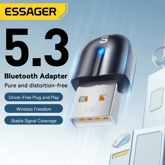 Essager USB Bluetooth 5.3 adaptateur Aux récepteur Audio… – vue 2