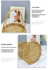 Panier en bambou tissé à la main à deux couches – vue 3