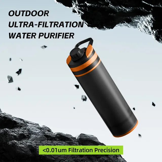 Bouteille d'eau clairement filtrée