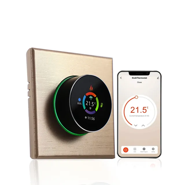 Thermostat intelligent mural ultramince tactile…