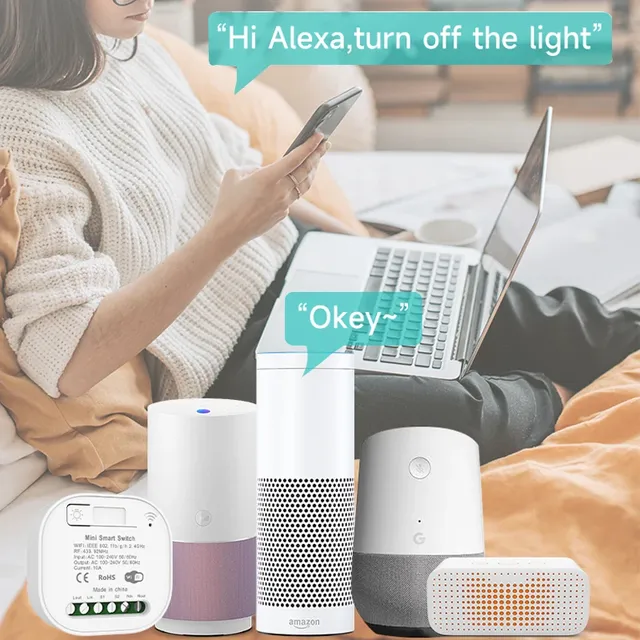 Commutateur sans fil Wifi intelligent RF433 – vue 2