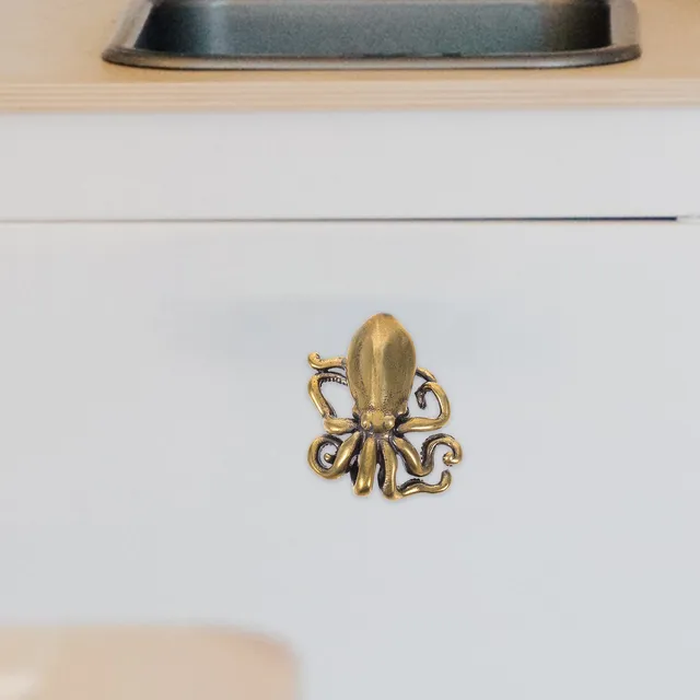 Poignée de porte poulpe en laiton brossé – vue 5