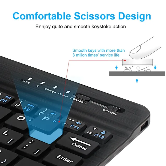 Mini clavier sans fil Bluetooth pour ordinateur portable – vue 4
