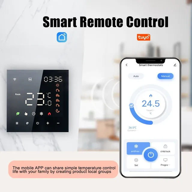 Thermostat intelligent 16A/3A – vue 4