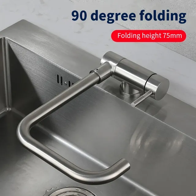 Robinet de cuisine pliant en acier inoxydable – vue 3